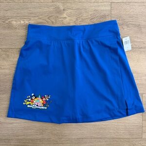 Disney Parks Play In The Parks Skort Size Medium Royal Blue Fab 5 Mickey NEW
